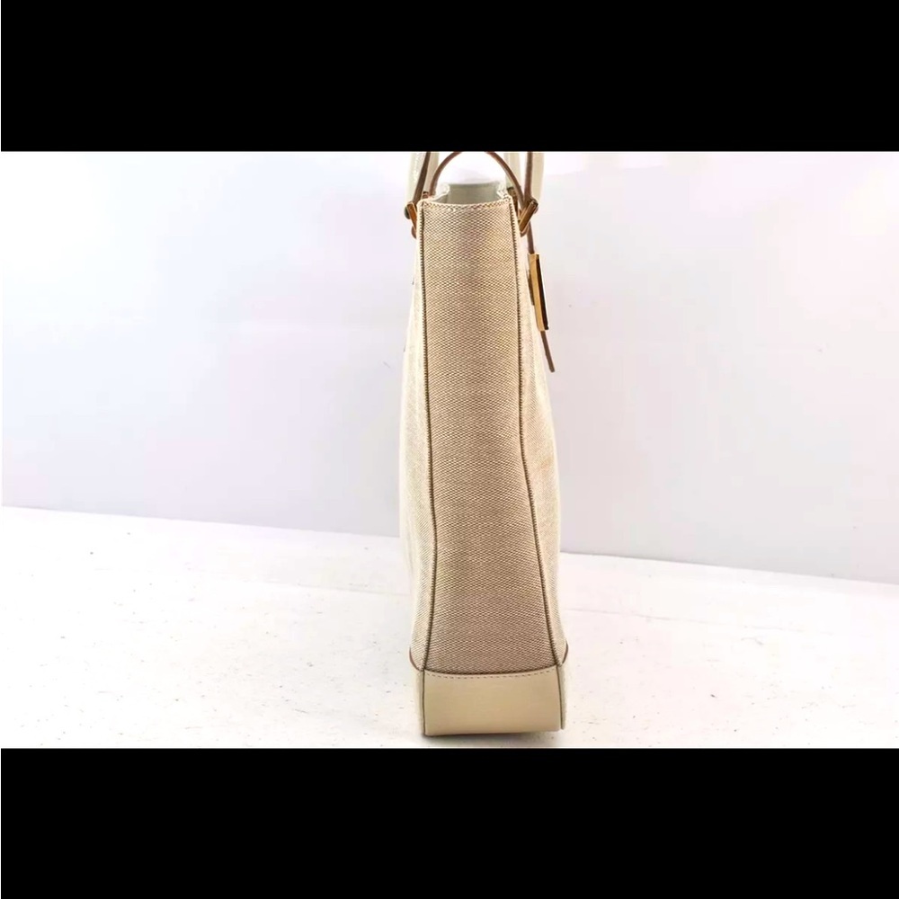Used Gucci Leather Trimmed Logo Bag Handbag EUC - Picture 13 of 13